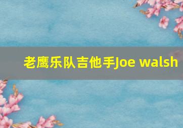 老鹰乐队吉他手Joe walsh